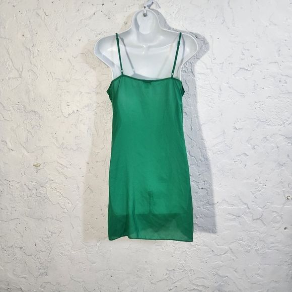 4x$25 Hoss intropia green semi sheer slip chemise dress XS - Picture 9 of 11